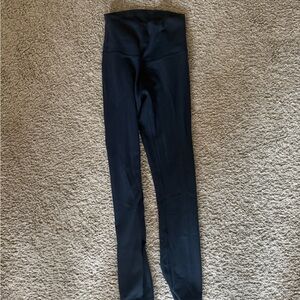 Lululemon Wunder Train Navy High-Waisted Leggings